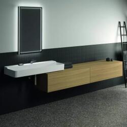 Ideal Standard Dulap baza suspendat Ideal Standard Atelier Conca finisaj stejar deschis 2 sertare cu blat 240 cm (T4335Y6)