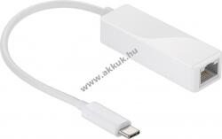 Goobay USB-adapter USB-C -> RJ45 Ethernet fehér