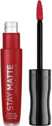 Rimmel Ruj lichid, Rimmel London Stay Satin Nº 500, roșu intens