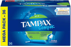 Certina Tampoane cu aplicator, Tampax, Compak Super, 36 bucăți