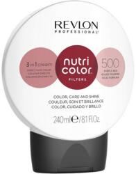 Pikmi Pops Vopsea permanentă, Revlon Nutri Color Filters Nº 500, roșu-violet, 240 ml
