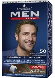 Castaner Gel colorant păr, Schwarzkopf Men Perfect N50, castaniu deschis natural