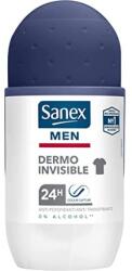 Sanex Deodorant roll-on, Sanex Invisible Men, 50 ml