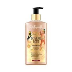 Eveline Cosmetics Ulei bronzant Eveline, Brazilian Body Shimmer, particule aurii, 150 ml