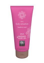 Shiatsu Gel 2în1, Shiatsu, Aromă Zmeură, 200 ml