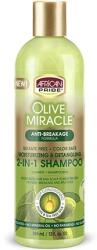 African Pride Șampon și Balsam 2 în 1, African Pride Olive Miracle, 355 ml