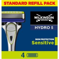 Wilkinson Sword Aparat de ras, Wilkinson Sword Hydro 5, rezerve 4 buc. , gel cu vitamina E