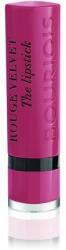 Bourjois Ruj mat Bourjois Rouge Velvet, Hyppink Chic, textura catifelată