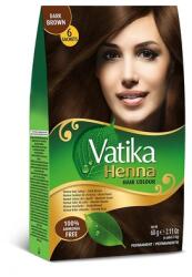 Dabur Vopsea de păr, Dabur Vatika, Henna, maro închis, 6 plicuri