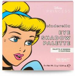 Mad Beauty Paletă Farduri de Ochi, MAD Beauty, Pop Princess Cinderella, Mini, 9 nuanțe