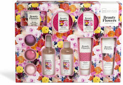 Evian Set îngrijire personală, IDC Institute, Beauty Flowers, 10 piese