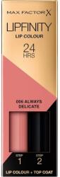 MAX Factor Ruj, Max Factor, Lipfinity, 006 Always Delicate, 2.3 ml