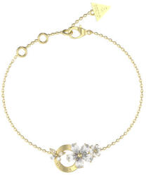 Guess Gyengéd aranyozott karkötő virágokkal Lily JUBB05106JWYG 21 cm