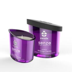 SWEDE Senze illatos gyertya, masszázshoz, afrodiziákum hatással, Grapefruit, Palmarosa, Petitgrain aroma, 50ml (FEN0033921)