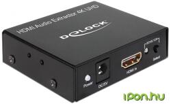 Delock HDMI + Optikai Átalakító Fekete 5cm 62692 (62692)