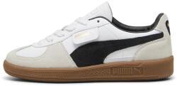 PUMA Puma, Palermo nyersbőr és műbőr sneaker, Fehér, Drapp, 37.5 EU (397275-01-4.5)