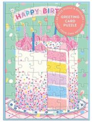Galison 60 db-os Képeslap puzzle - Confetti Birthday Cake (78278) (78278)