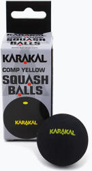 Karakal Squash labdák Karakal Comp Yellow Dot 12 db fekete