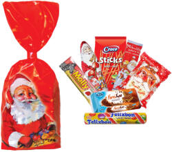 Mikulás csomag, válogatott édességek piros tasakban "B" - 171g