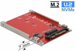 Delock 2.5″ átalakító U. 2 SFF-8639 - M. 2 NVMe M aljzat - 7 mm (62725)