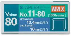 MAX No. 11-10M / 11-80 tűzőkapocs 1000 kapocs (2M11-80)