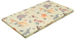 New Baby Saltea patut bebe, New Baby, Zoo, Din spuma, Cu husa detasabila, 120x60x5 cm, 0 luni+, Multicolor (53003) - roua Saltea bebelusi