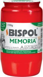 BISPOL Temetői gyertya Memoria, piros 60 h