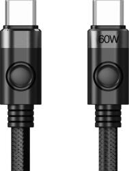 ORICO кабел Cable USB C-to-C PD 60W Charging 1.0m Black - CDX-60CC-BK (CDX-60CC-BK-BP) - cybertrade