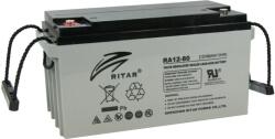 Ritar Оловна Батерия RITAR (RA12-80) AGM 12V/80 Ah - 350x167x182 mm (RITAR-RA12-80)