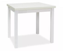 SIGNAL MEBLE Adam 90 Fehér Matt Étkezőasztal Laminált MDF