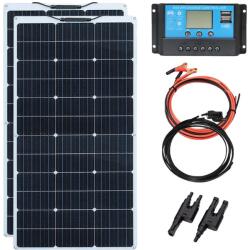  Rugalmas napelem, nagy modulhatékonyság 24%, könnyű kivitel, 12V 200W szolárkészlet