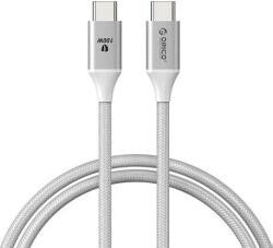 ORICO кабел Cable USB C-to-C PD 100W Charging 1.0m White - CDX-100CC-WH (CDX-100CC-WH-BP) - cybertrade