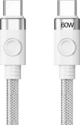 ORICO кабел Cable USB C-to-C PD 60W Charging 1.0m White - CDX-60CC-WH (CDX-60CC-WH-BP) - cybertrade