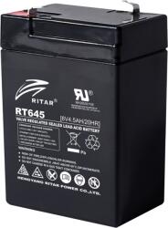 Ritar Оловна батерия RITAR, (RT645) AGM, 6V, 4.5Ah, 70/ 47/ 99mm, Терминал1 (RITAR-RT645) - Allstore