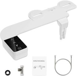  Bidé tartozék, állítható nyomás, kettős fúvókás tisztítás, FEHÉR