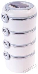  Aga ételhordó, 4 szintes, fehér