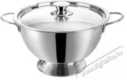 ORION leveses, rozsdamentes acél + fedő, kerek, 26 cm