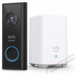 Anker Eufy video ajtócsengő 2K fekete (akkumulátorral működő) + otthoni alap