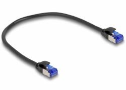 Delock Patch Cord Delock 80225, S/FTP, Cat. 6A, 0.25m, Black (80225)