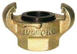 Lüdecke Cupla cu filet interior cu gheare, DIN 3489, fonta maleabila, G 3/8", pentru cheie 22 mm, LUDECKE (4064564003040)