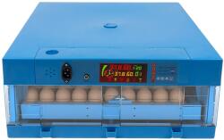 Tojáskeltető, 64 tojásos kapacitás, automatikus hőmérséklet-szabályozás, kék
