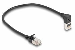 Delock Patch Cord Delock 80285, S/FTP, Cat. 6a, 0.25m, Black (80285)
