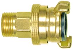 GEKA Piesa filetata GEKA, SD, MS, cu filet exterior, 3/4", pentru cheie 24 mm, max. 25 bar, alama, GEKA (08.8211.9) - constructii-mag