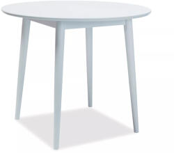 SIGNAL MEBLE Larson Kerek MDF Étkezőasztal Fehér 90cm