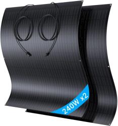  Napelem készlet, monokristályos modul, rugalmas kialakítás, 240 W*2