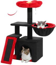  Virágos macskafa, hangulatos függőágy, szizál karcoló rámpa, AMT0247BK, M