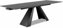 SIGNAL MEBLE Salvadore Ceramic Kihúzható Márvány Étkezőasztal Antracit