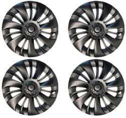 Tesla Model Y hub sapka, teljesítmény csere, teljes burkolat, matt fekete - LOGO NINCS