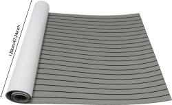  Csónak padlószőnyeg, csúszásmentes, vízálló, világos szürkésfekete