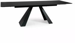 SIGNAL MEBLE Salvadore Ceramic Bővíthető Üveg-Kerámia Étkezőasztal Fekete Sahara Noir